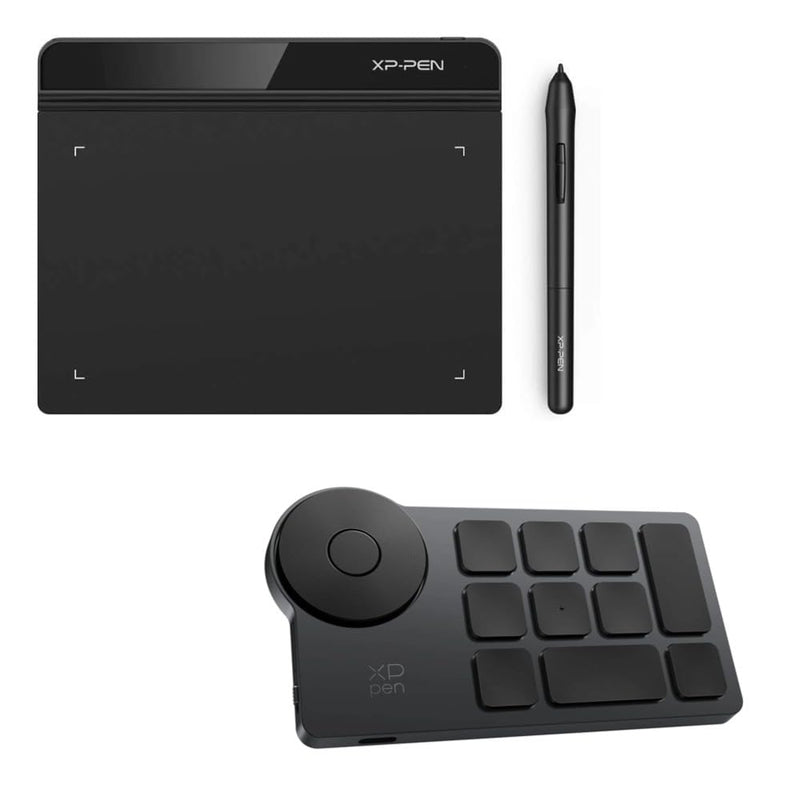 Drawing Tablet XPPen StarG640 Digital Graphic Tablet & Mini Keydial ACK05 Wireless Shortcut Keyboard