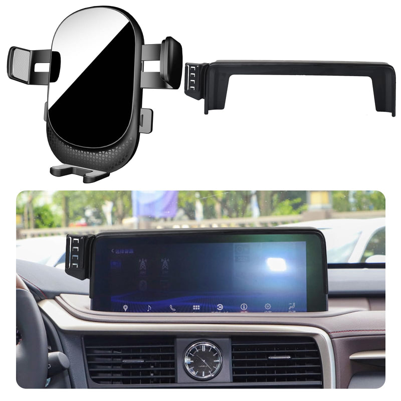 Car Phone Holder for Lexus RX 350/350L/450h/450hL 2021-2024 12.3" Screen | [Not Fit 8-inch Screen] Auto Accessories Auto Lock Hands Free Cell Phone Mount Car fits for iPhone & All Smartphone 2020-2022 All RX 12.3" Screen