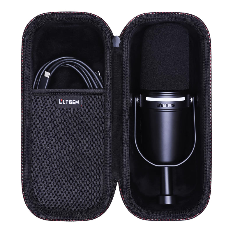 LTGEM Case Compatible with Shure MV7+ Podcast Dynamic Microphone, Case Only