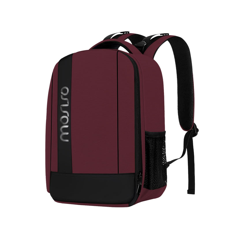 MOSISO Camera Backpack,Photography Backpack Padded Camera Bag, Wine Red | DSLR/SLR/Mirrorless Shockproof Camera Bag with Customized Modular Inserts&Tripod Holder Compatible with Canon,Nikon,Sony
