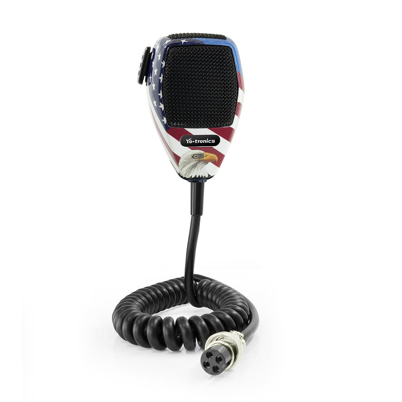 Yo-tronics CB Microphone-4 Pin Noise Canceling CB Microphone, Amateur Radio and SSB Communications, Special USA Edition