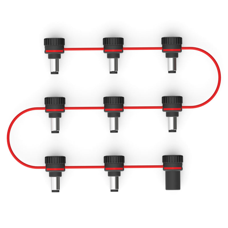 D'Addario Accessories XPND Adjustable Daisy Chain - Daisy Chain Guitar Pedal Power Cable - Customizable Daisy Chain