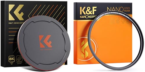 82mm Magnetic Lens Cap & Magnetic Base Filter Ring for K&F Magnetic Filter System