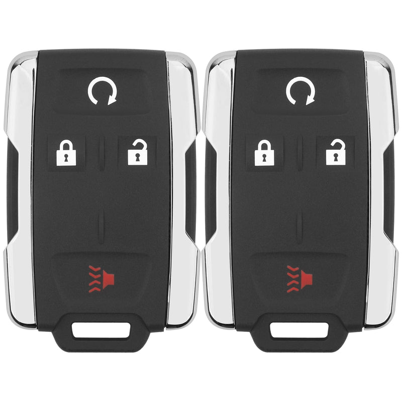 Key Fob Replacement for 2014-2020 Chevy Silverado 1500 2500 3500/15-21 Colorado/ 2015-2021 GMC Canyon/ 14-20 Sierra Car Keyless Entry Remote Control, M3N-32337100, 4 btn, 2Pcs