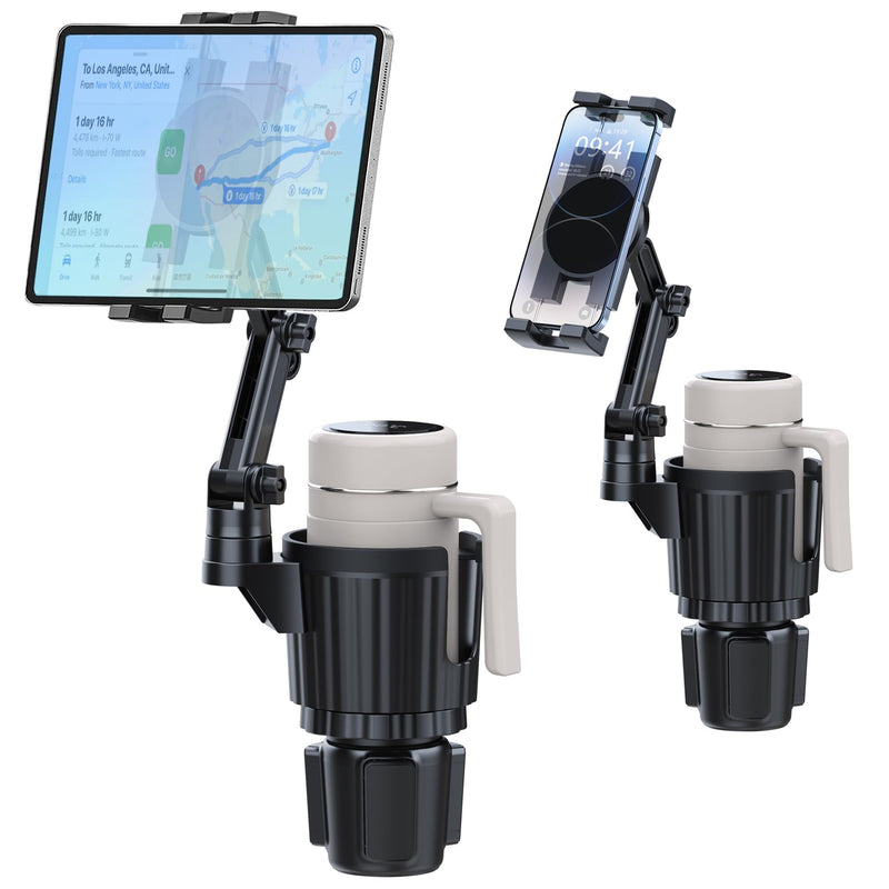 [AUSTRALIA] - Peastrex Cup Holder Tablet Mount, Ipad Cup Holder Car Mount with Adjustable Arm for Tablet iPhone 3-13in iPad Pro Air Mini, Fire, iPhone 15, Galaxy S24 Z Fold 5 