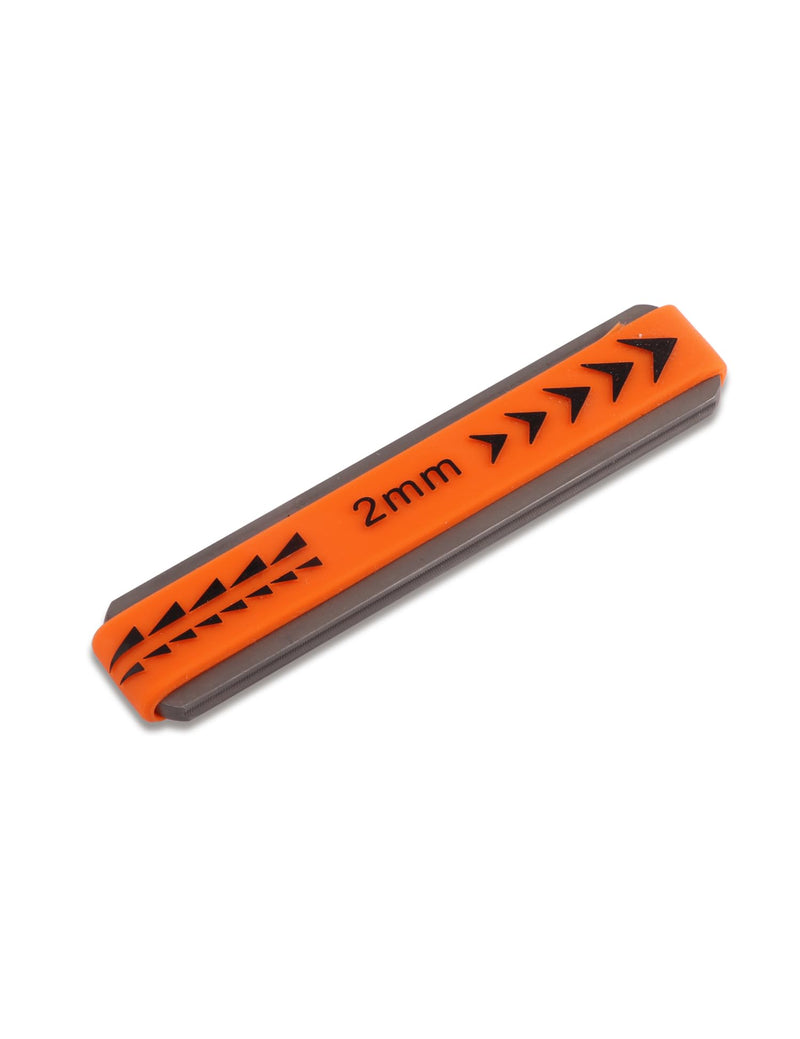 Metallor Guitar Fret Crowning Files Dual Sized Compact Fret Dressing File for Standard Guitar Frets with Coarse and Fine Cutting Edges Rubber Grip Guitar Luthiers Tools Repair Tools. (2mm-Medium) 2mm-Medium
