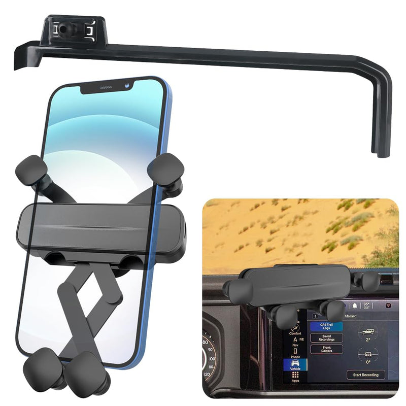 Car Phone Holder for 2024 2025 2026 Jeep Wrangler Auto Accessories Navigation Screen Bracket Interior Decoration Mobile Cell Phone Mount