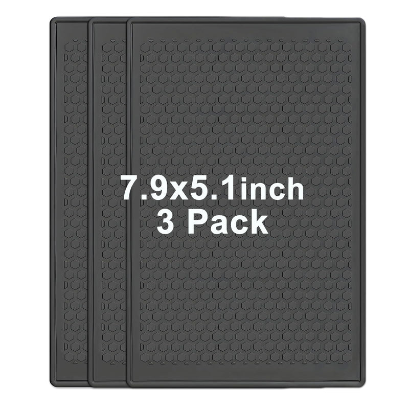 Ninyoon 7.9x5.1 Inch Sticky Pad for Car Dashboard, Sticky Dash Pad Non Slip Phone Pad for Car, Dashboard Mat Car Dash Non Slip Mat Cell Phone Holder, Tailorable Washable and Reusable (3 Pack) 3 Pack