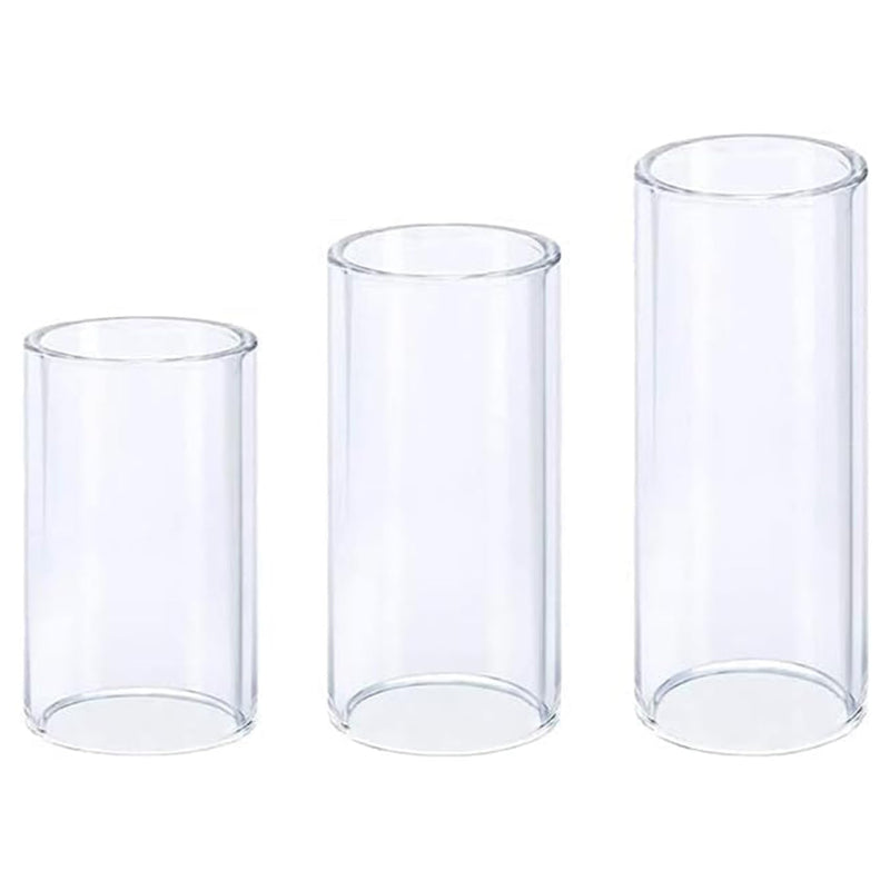 [AUSTRALIA] - 3Pcs Glass Guitar Slide Set - Three Sizes for Versatile Use - Smooth Glass Slides Enhance Guitar Playing - Suitable for Electric, Acoustic, and Bass Guitars - Ideal for Musicians 51mm*1, 60mm*1, 70mm*1 