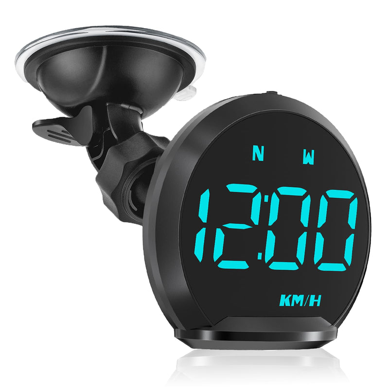 GPS Speedometer HUD, Head Up Display for Cars with Digital Speedometer for Car MPH, Travel Direction Function,Clock,and Overspeed Alarm, Fatigue Driving Alarm,Car Heads Up Display for All 5V Vehicles