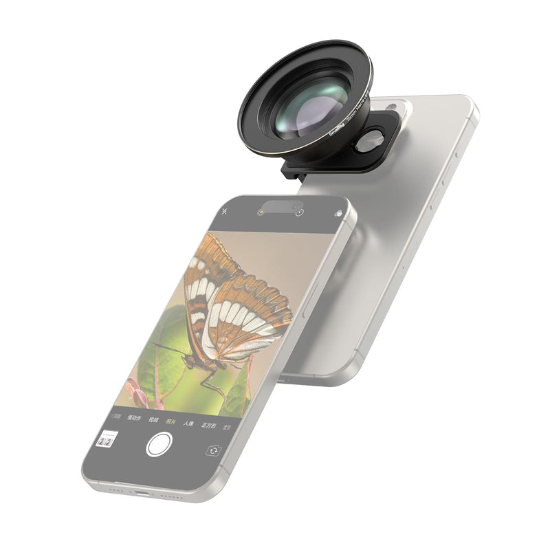 [AUSTRALIA] - SMALLRIG 75mm HD Master Macro Lens, T-Mount Lens for iPhone, for Samsung, for Huawei, for Xiaomi, Macro Photography Phone Camera Lens Attachment - 4588 