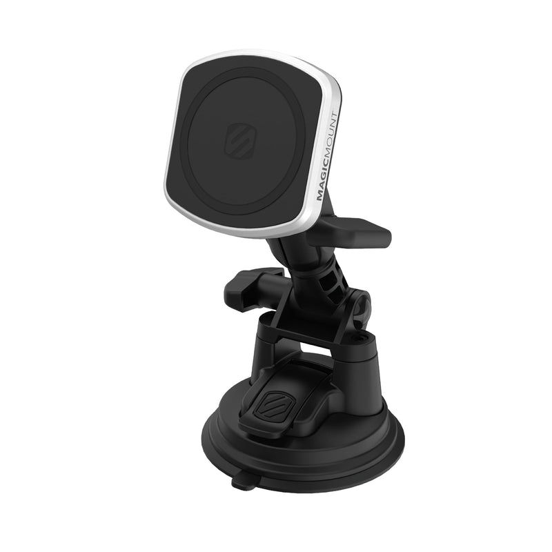 Scosche MP2WDHD MagicMount™ Pro2 Heavy Duty, Extra-Strong Suction Cup Cell Phone Mount, Windshield/Dashboard Magnetic Phone Holder with Anti-Shake Stabilizer for iPhone, Android, Tablet, Car, Truck MagSafe - Window / Dash Suction Pro
