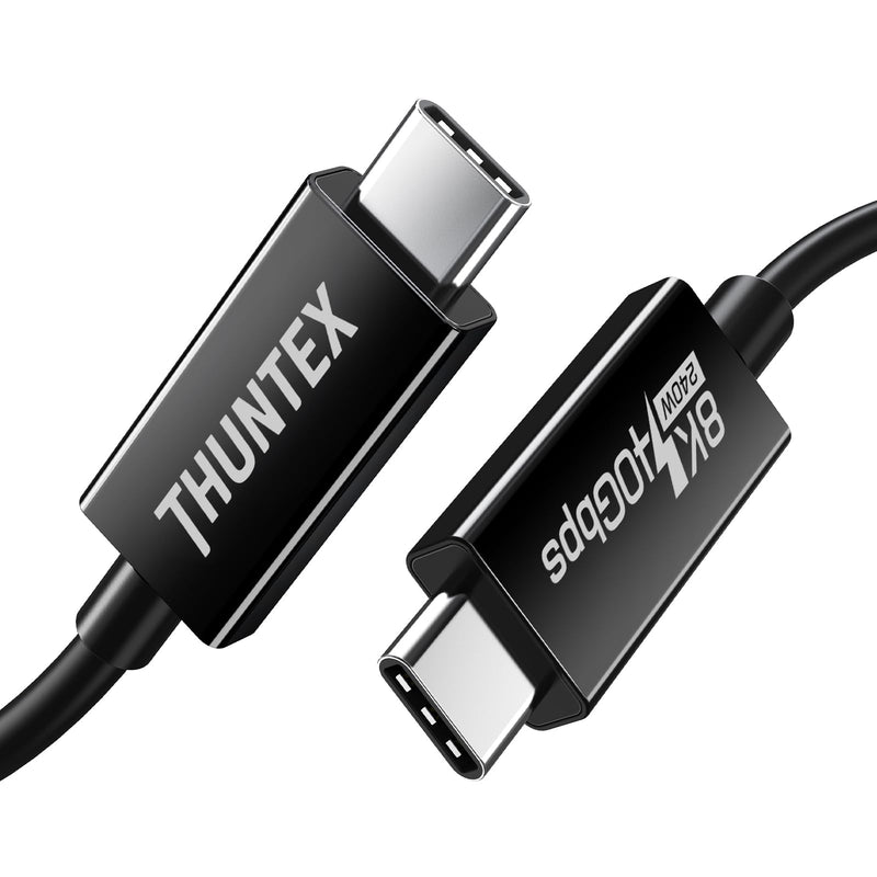 USB4 Cable 40Gbps/100W/5A, Compatible with Thunderbolt 4 Cable 8K Display/40Gbps with New MacBook Pro, ThinkPad Yoga, Alienware 17 and More(8.3FT /2.5M) 8.3FT/2.5M