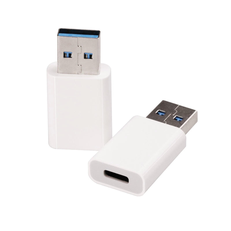 [AUSTRALIA] - USB to USB C Adapter 2 Pack, USB-C Female to USB Male Adapter Charger Converter Compatible for Apple Watch Ultra iWatch/iPhone/Pro Max Plus/Airpods/iPad 9 10 Air 5 Mini 6/Car/Samsung Galaxy S23 S24 