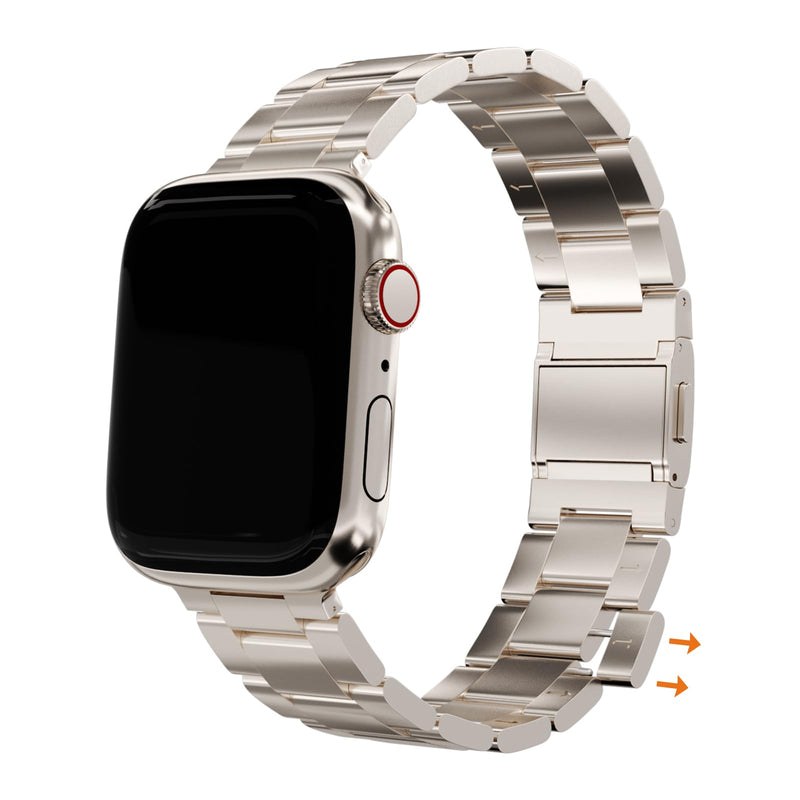 Metal Band for Apple Watch, Stainless Steel Magnetic Strap Compatible with iWatch Ultra/Ultra2/Series 10-4/SE, 49-40mm