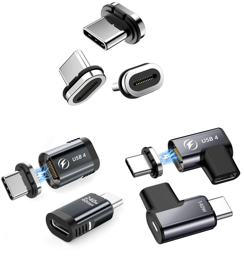 HanCenDa Magnetic USB C Adapter 4Pack