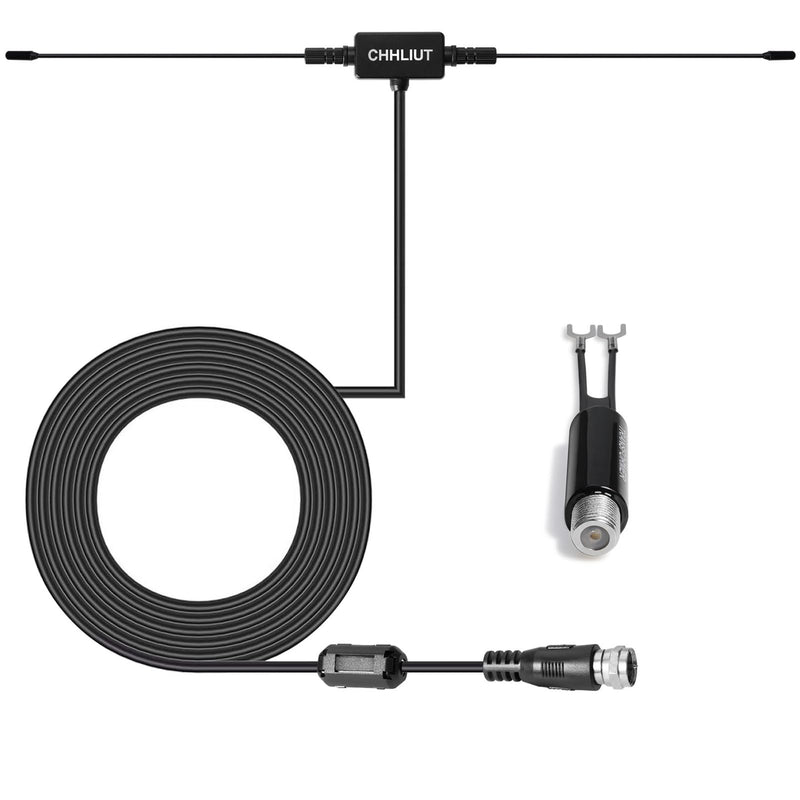 [AUSTRALIA] - Universal FM Radio Dipole Antenna, 75 Ohm, 16ft, Screw F Male Plug for Home AV Audio Stereo Receiver Indoor 