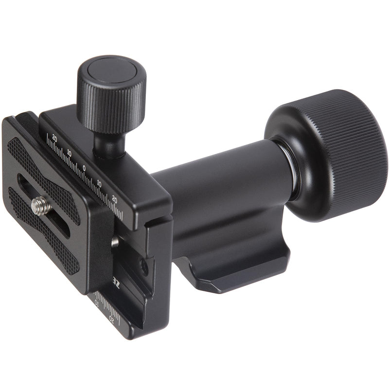 Monopod Gimbal Head,Side Saddle Speed Tilt Gimbal Head with Arca Swiss Dovetail Quick Release Plate for Monopod Camera Medium and Telephoto Lenses, Max Load 100lbs