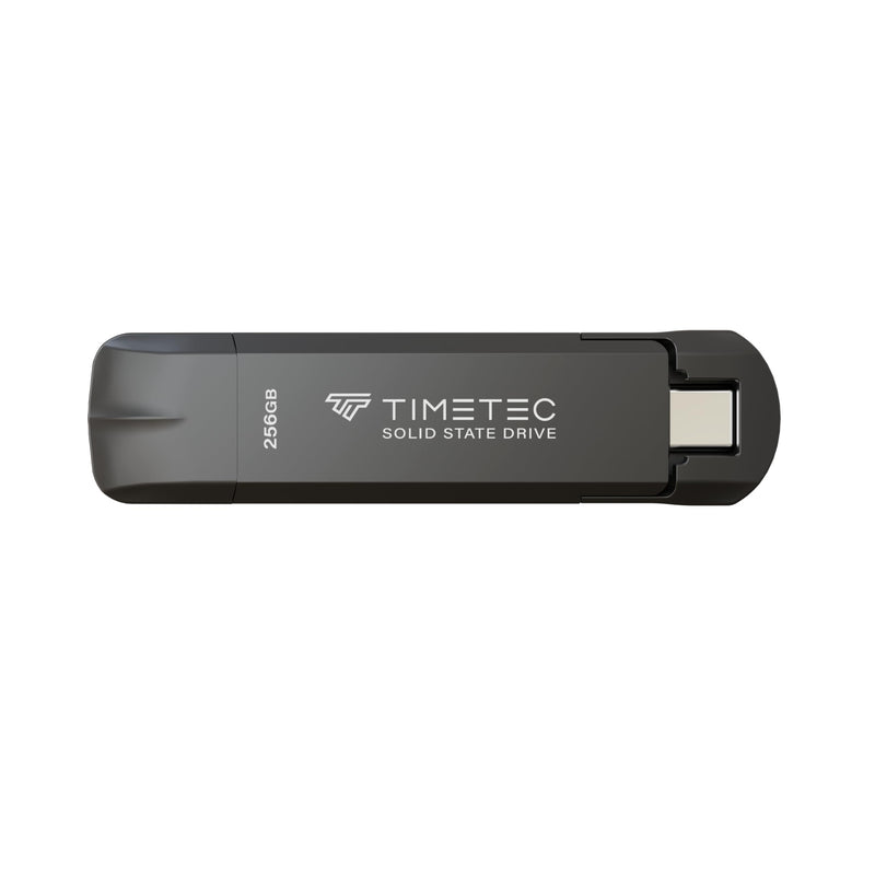 Timetec 256GB Pro Portable USB 3.2 Gen 2 Type-C/Type-A SSD Read Speed 1000MB/s Solid State Drive Stick