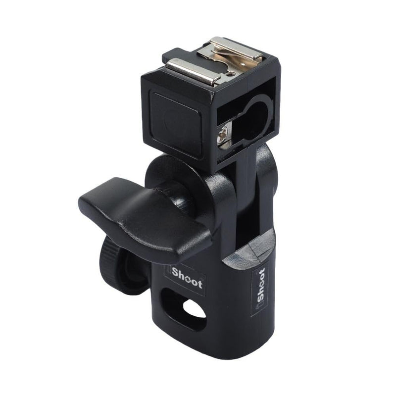 [AUSTRALIA] - Hot Shoe Mount Speedlite Flash Support Photo Studio Umbrella Holder Bracket, Bottom with 15.8mm Hole for Speedlite Flash Trigger with Cold Foot & Studio Light Stand Tripod Head 