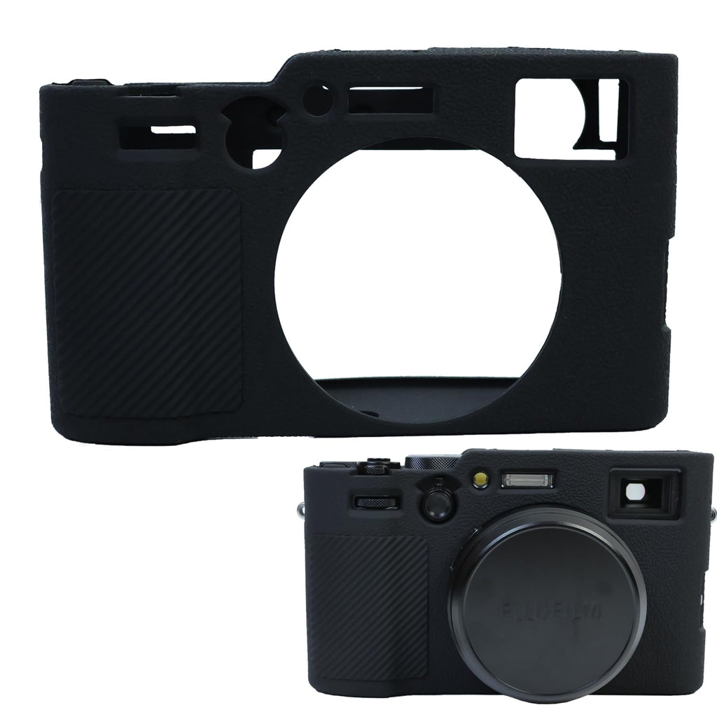 PCTC Silicone Case for Fuji X100 VI Camera,Accessories Compatible for Fuji X100 VI, Anti-Scratch Case for Fujifilm X100VI Camera(Black)