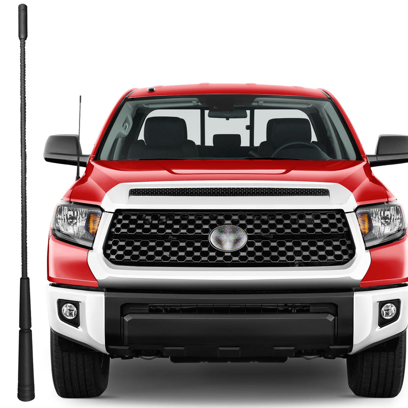 13 Inch Replacement Antenna Mast for Toyota Tundra (2000-2019), Tacoma (1995-2015), FJ Cruiser (2006-2014), Black, Radio, GPS, Vehicle-Audio-Video-Antennas
