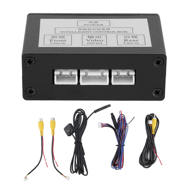 [AUSTRALIA] - Smart Car Parking Camera Converter for Front & Rear View Video Switch Channel Control Box, Automatic Channel Control Box Adapter, Black 