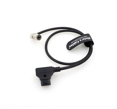Alvin’s Cables Rotatable Right Angle Hirose 4 Pin Male to D-tap Power Cable for Sound Devices 688 644 633 MixPre-10 ii, Zoom F4 F8 F8N Recorder 50cm/19.7in Rotatable 4 Pin 19.7in