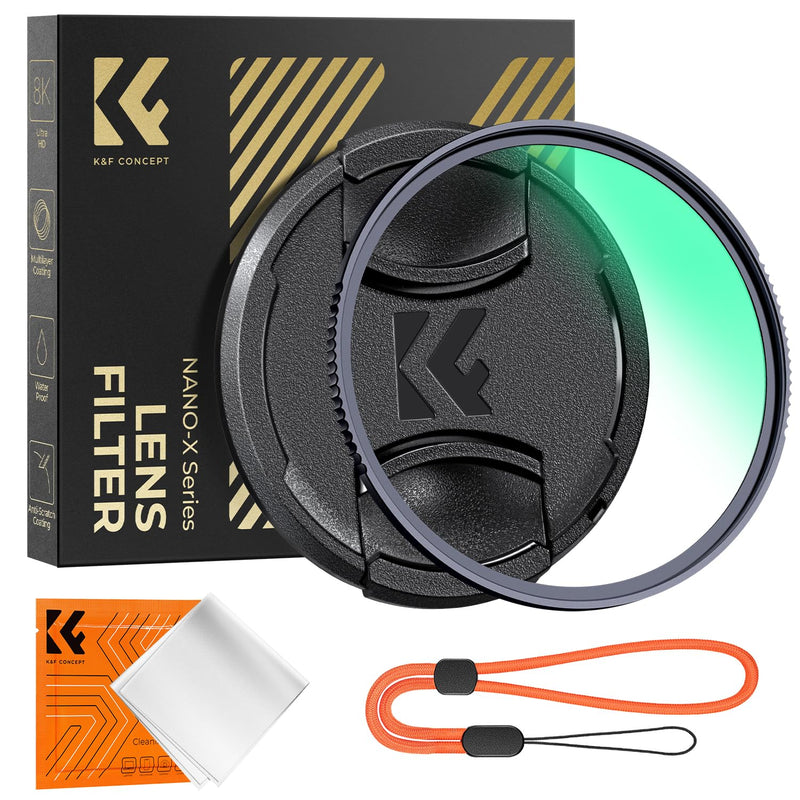 [AUSTRALIA] - K&F CONCEPT 82mm MC UV Lens Protection Filter with Filter Cap Cleaning Cloth Optical Glass Ultra Slim 28 Multi-Layer Coatings Camera Lens UV Filter (Nano-X Series) 