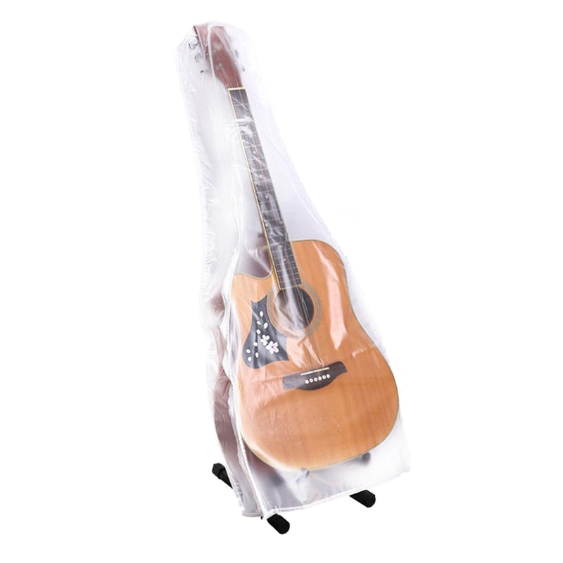 Guitar Dust Cover, Water Transparent Guitar Shell Case Dust Cover Fits Acoustic Guitar, Electric Guitar and Bass Guitars, Matte Frosted PVC, Elegant