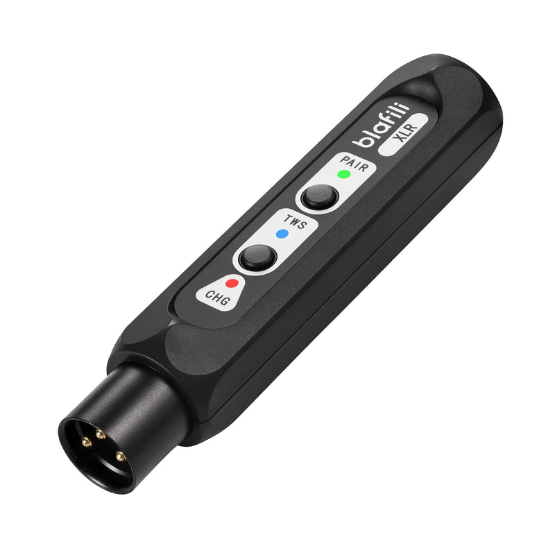 XLR Portable Bluetooth v5.1 Music Receiver, aptX HD aptX Low Latency AAC SBC TWS, Rechargeable Battery 10hrs Long Playtime, USB-C DAC for Mixing Console Desk, Audio Mixer, PA DJ System