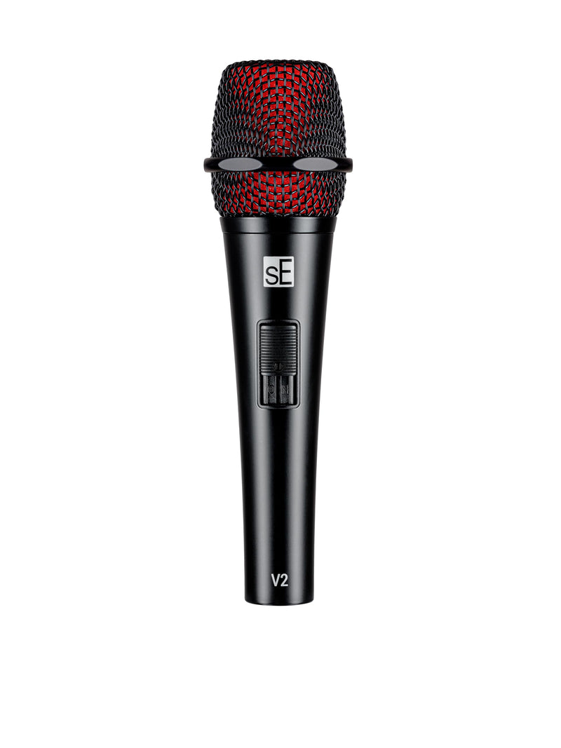 SE Electronics V2-SW-XLR Supercardioid Dynamic Handheld Microphone with On/Off Switch (Includes 15' Cable)