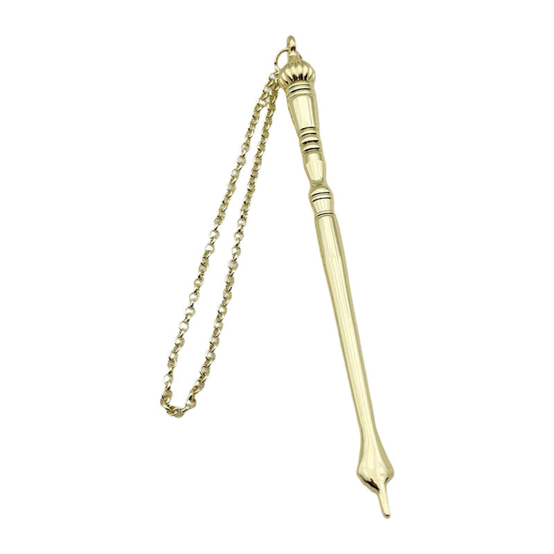 Yad Torah Pointer Bible Pointer Home Decor Zinc Alloy Bible Reading Tool Hand Pointer for Adults Jewish Bar Mitzvah Fireplace, Golden Onion Top