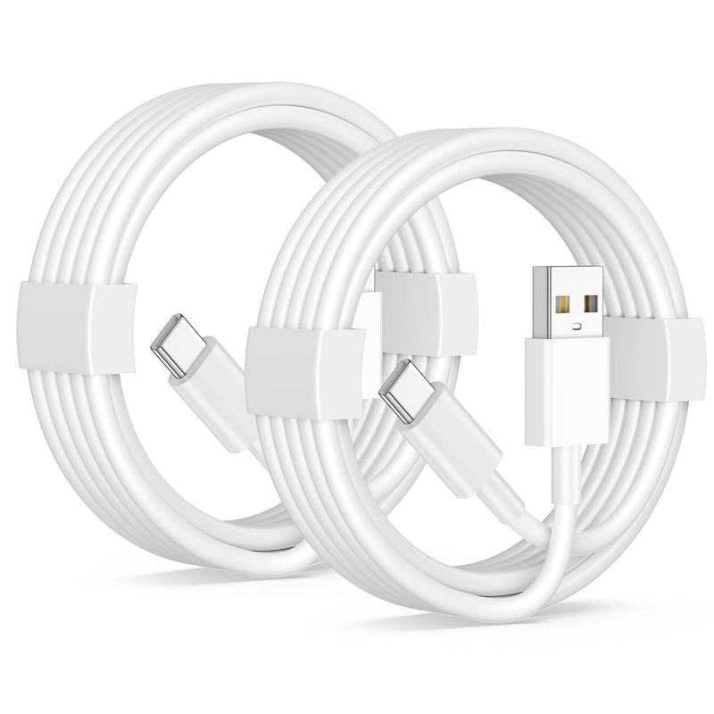 Car Carplay Cable for iPhone 15/16/16 Pro Max/Plus Cable, 2Pack USB A to USB C for Carplay USB C Cord, iPad USB C Cable iPad Pro 13/12.9/11 inch iPad Air 5/4th Mini Car Charger Cord Charging Cable 3FT White