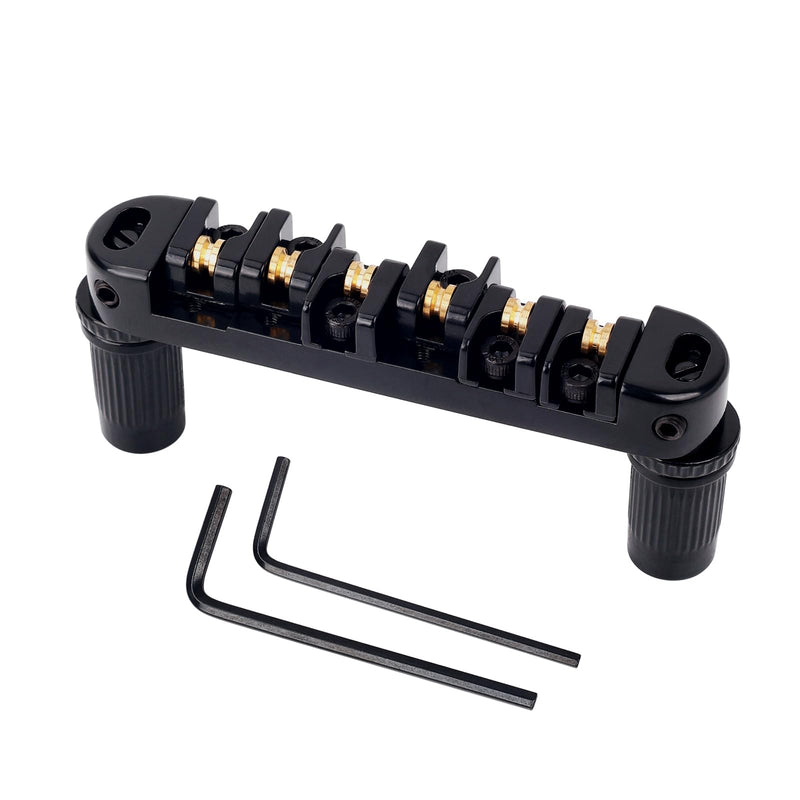 [AUSTRALIA] - Banworks Electric Locking Roller Bridge Tune-O-Matic Roller Saddle Bridge 51.5mm (2-1/32") String Spacing for EPI Epiphone/Gibson LP Les Paul/SG/ES Style Guitars JT/GDQQ-02 Black 
