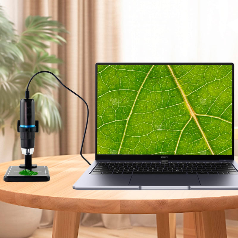 [AUSTRALIA] - Beileshi WiFi USB Digital 50X to 1000X Digital Microscope with Stand, 8 LEDs,Supports APP,Compatible with iPhone iPad Android Mac Windows Wireless Microscope 
