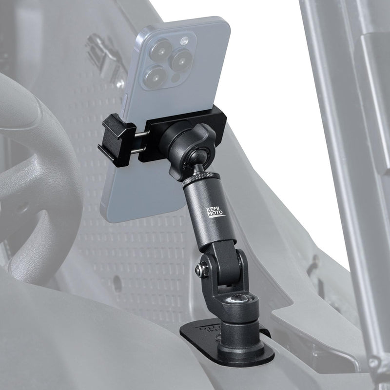 KEMIMOTO 2023+ 950 G2 Phone Mount CNC Material 360° Adjustable Aluminum | Compatible with 2023+ CFMOTO ZForce 950 Sport & Trail / ZForce 800 Trail G2, Heavy Duty UTV Phone Holder Easy Installation