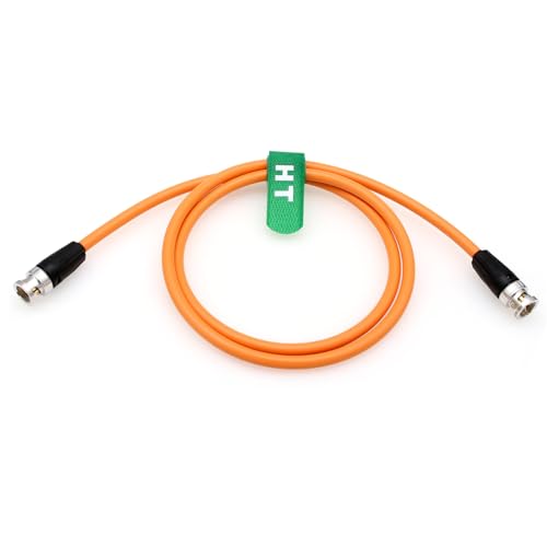 12G SDI 4K 60p Video Cable for Sony Venice FX9 FX6 Alexa Komodo Camera Canon C300 III SmallHD Atomos Monitor, BNC 75 ohm Coaxial Shielded (50cm, Orange) 50cm