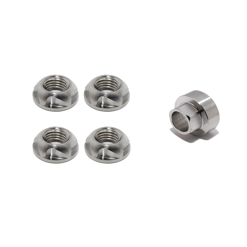[AUSTRALIA] - M5 304 Stainless Steel Anti-Theft Locking Nuts P0.8 Security Hardware Kit for Mountain Bike Awning Car Accessories for Styling Light Bar Safety,(4 Lock+ 1 Key) M5 
