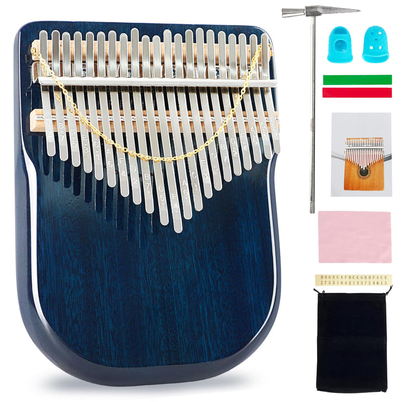 [AUSTRALIA] - EASTROCK Karimba Thumb Piano 21 key Sapele solid wood Flat-board Portable Mbira Finger Piano with Study Instruction and Tune Hammer Wood Kalimba Gift for Adults Beginners Professiona 