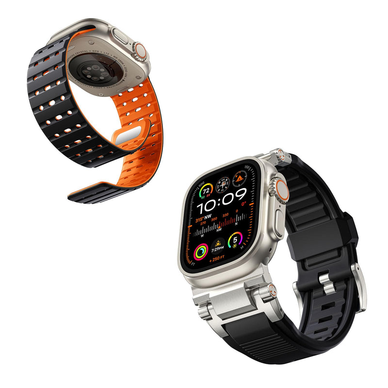 Bandletic Magnetic Band and FKM Rugged Strap Compatible with Apple Watch
