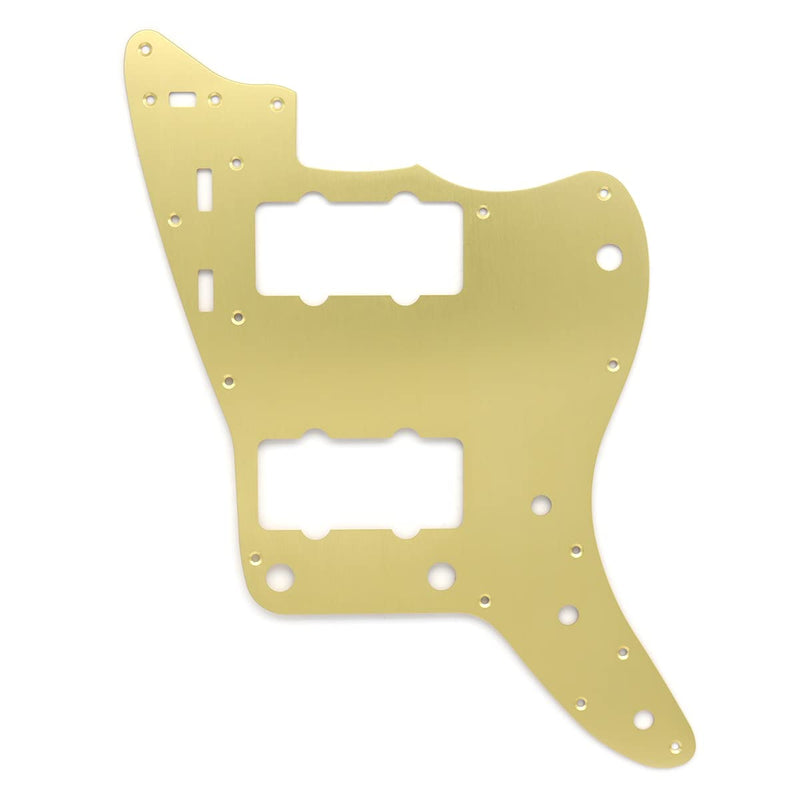 [AUSTRALIA] - Electric Guitar Pickguard Aluminum Vintage 60s Jazzmaster Style guitar Pickguard Scratch Plate for FD Squier Jazzmaster Electric Guitar parts (Gold) Gold 