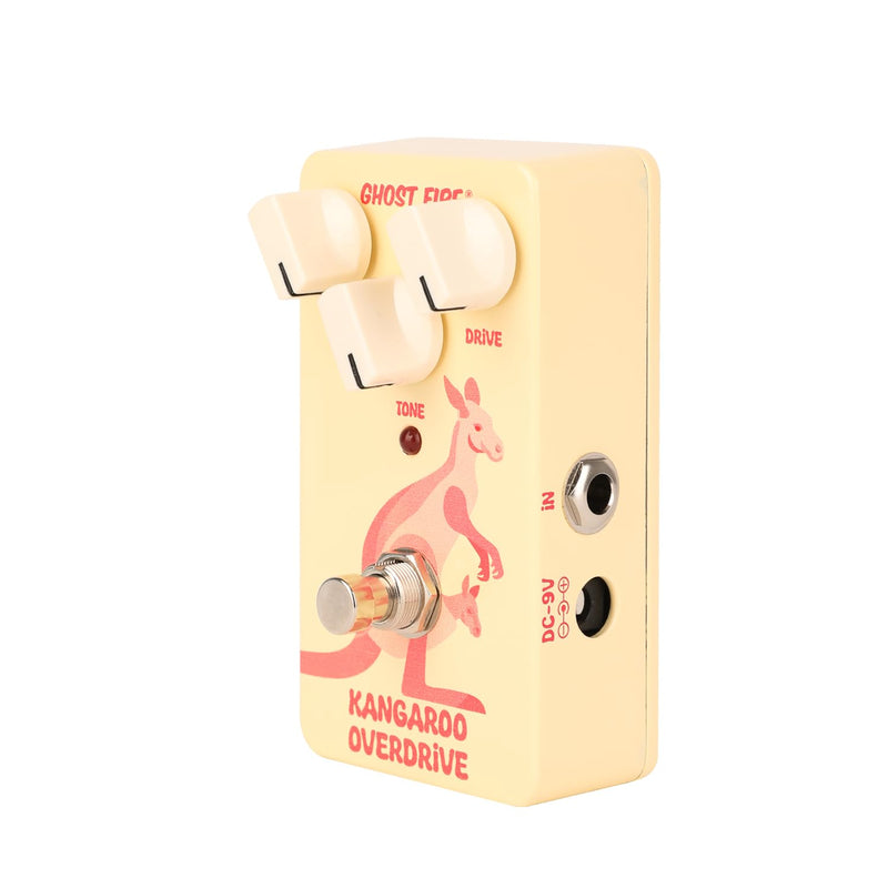 GHOSTFIRE Guitar Overdrive Effect Pedal for Electric Guitar (KANGAROO OVERDRIVE) YELLOW OVERDRIVE