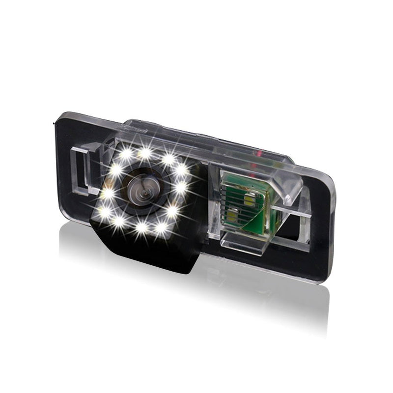 with 8LED Waterproof Car Rear View Backup License Plate Light Camera Night Vision for BMW X /1/3/5 Series E90 E91 E92 530I 530Li 320i 328i/X1 X3 X5 X6 M3 M1 E39 E46 E91 E88 E53 With 8 LED camera