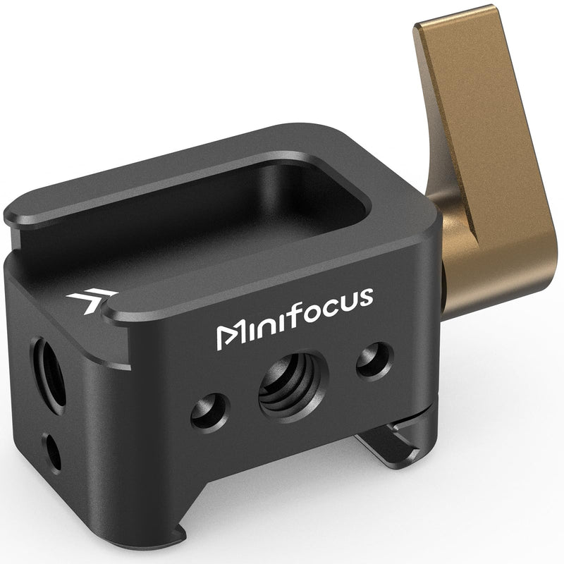 [AUSTRALIA] - NATO Clamp to Cold Shoe Adapter, Aluminum Alloy Quick Release Rail Lock With 1/4" Threaded ARRI Locating Hole for DJI RS 3 Flash Light Microphone Camera Cage Magic Arm V3505 
