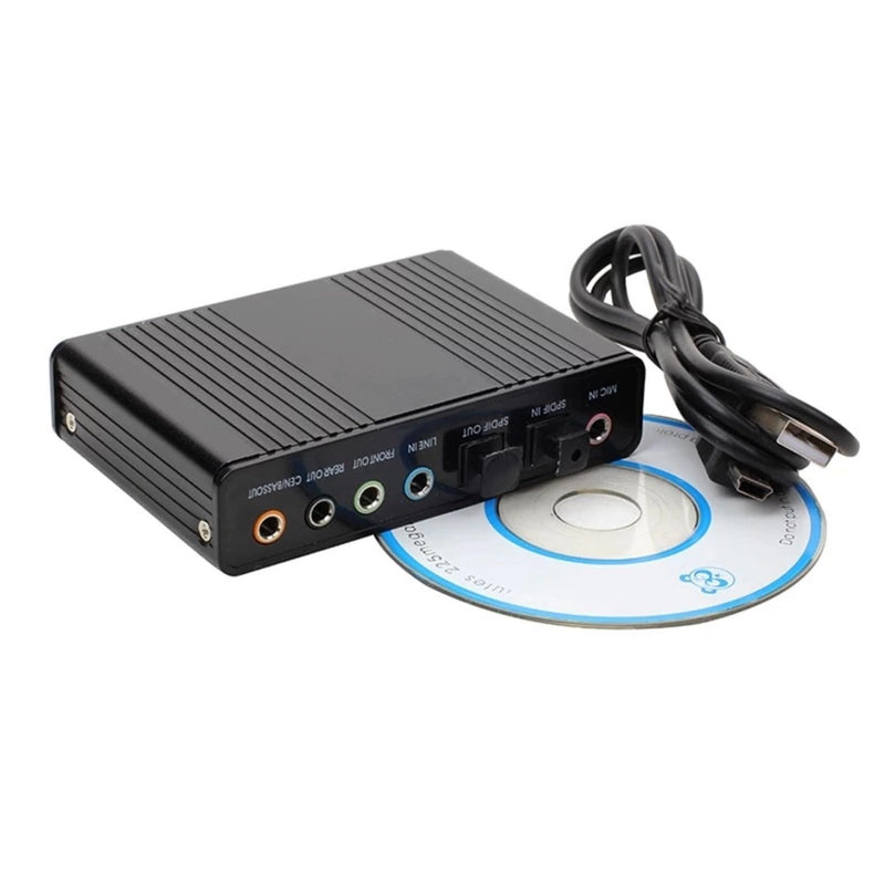Optical Audio Sound Card, Plug and Play USB Sound Card, SPDIF Digital Audio Input for PC