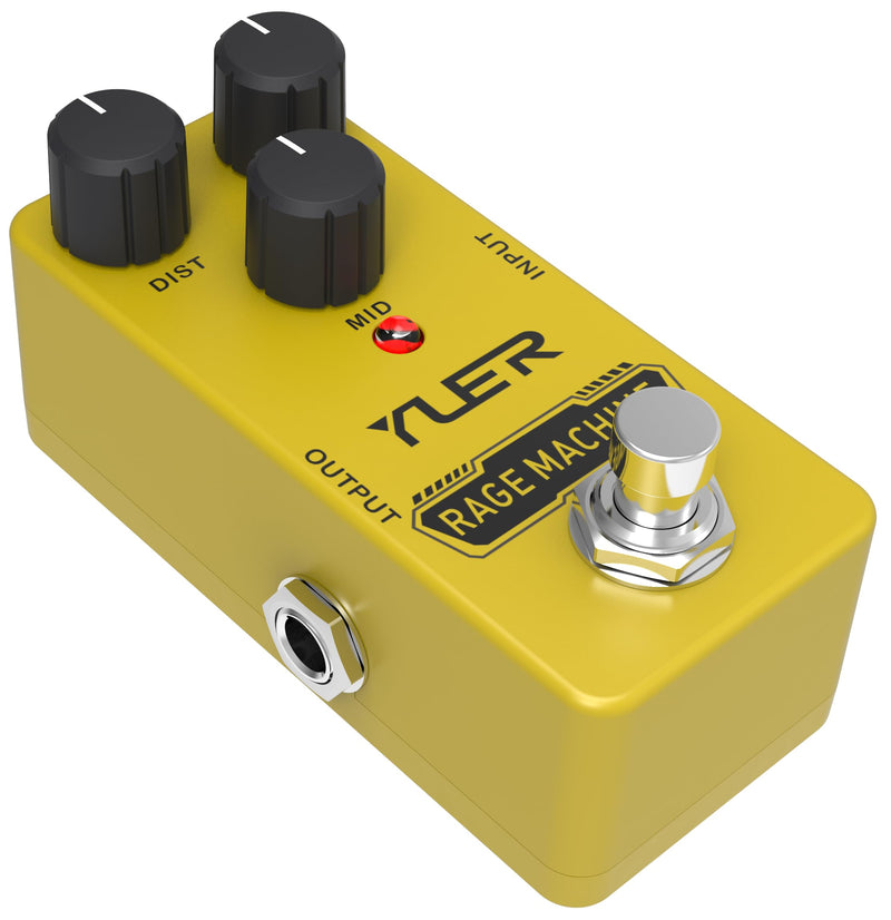 Rage Machine, Guitar Effects Pedal, Mini Single Type, True Bypass, DC 9V, for Electric Guitar and Bass
