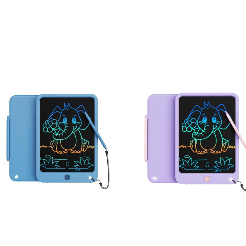 LCD Writing Tablet 10 Inch for 3 4 5 6 7 8Years Old Boys Girls（Navy+Purple）