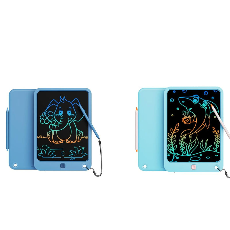 LCD Writing Tablet 10 Inch for Kids（Navy+Lake Blue