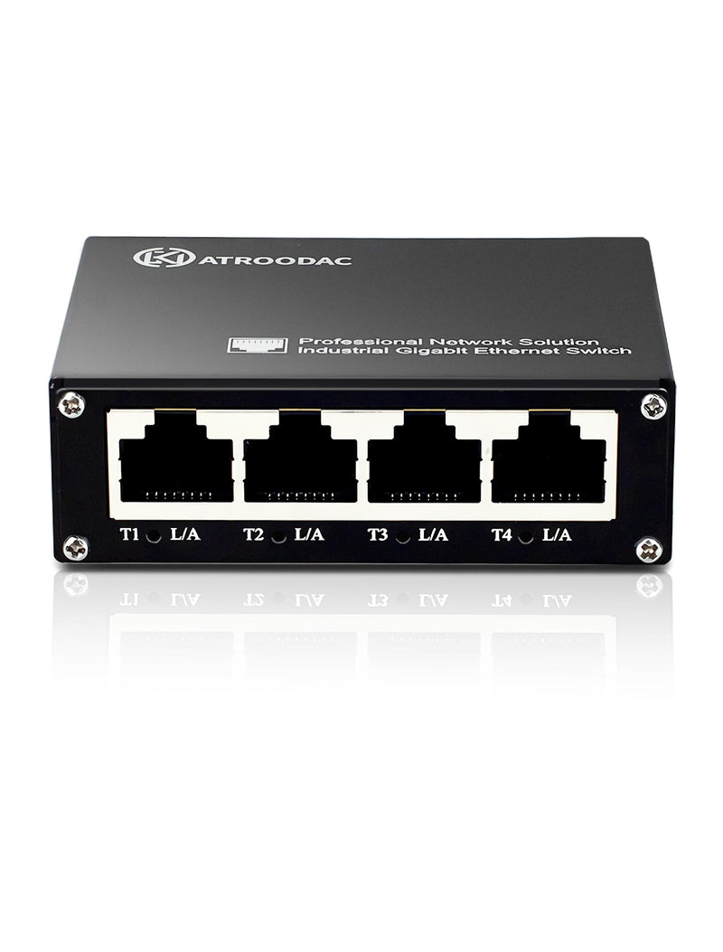 Mini 5 Port Gigabit Ethernet Switch, USB-C Powered, Plug & Play | Unmanaged Network Switch, 10/100/1000 Mbps, Fanless Metal Design, Desktop Network Hub for Home/Office Network Expansion